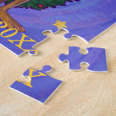 Kangaroo kerstSterrennacht Legpuzzel (Zijkant)