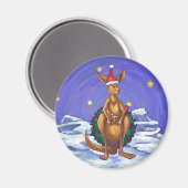 Kangaroo kerstSterrennacht Magneet (Voorkant / Achterkant)