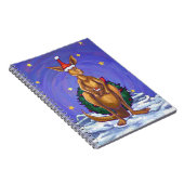 Kangaroo kerstSterrennacht Notitieboek (Rechterzijde)