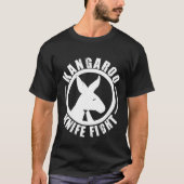 Kangaroo Knife Fight - Logo Mannen Shirt Black (Voorkant)