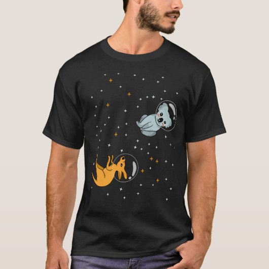 Kangaroo Koala Australië Astronaut Space T-shirt (Voorkant)