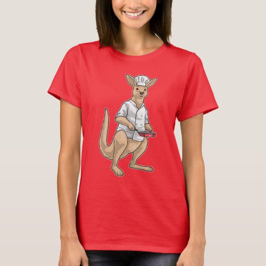 Kangaroo kookpan koken t-shirt (Voorkant)