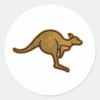 Kangaroo Logo Ronde Sticker