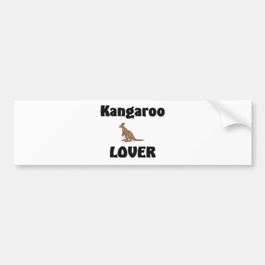 Kangaroo Lover Bumpersticker (Voorkant)