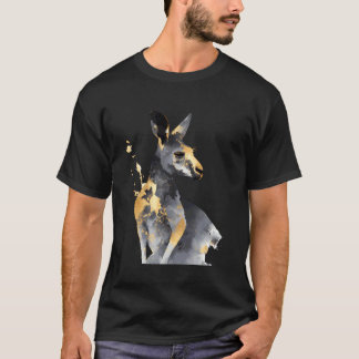 Kangaroo Lover Wildlife Motif Wallaby Animal Graph T-shirt