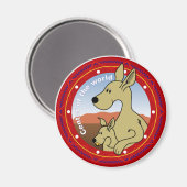 Kangaroo Magneet (Voorkant / Achterkant)