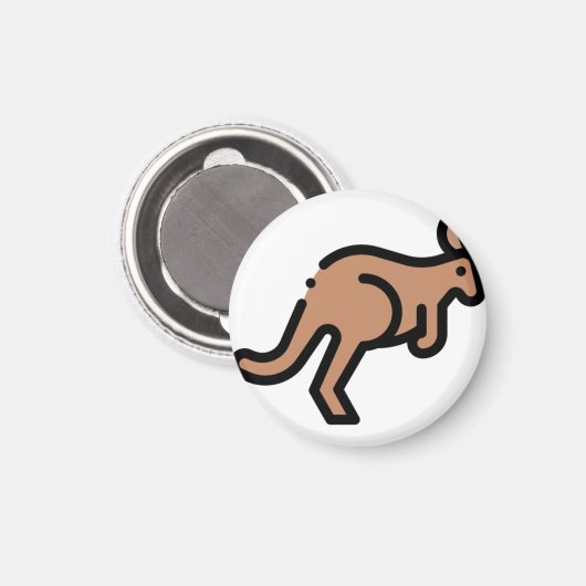 Kangaroo Magneet (Voorkant / Achterkant)