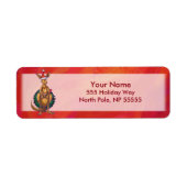 Kangaroo-mas op rood etiket (Voorkant)