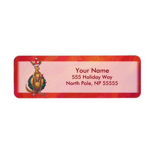 Kangaroo-mas op rood etiket (Voorkant)