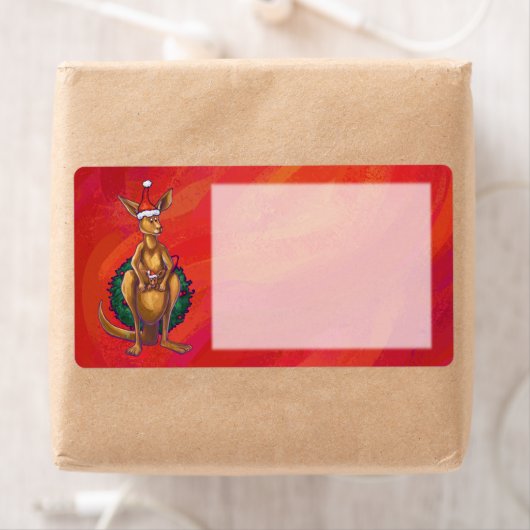 Kangaroo-mas op rood etiket (Insitu)