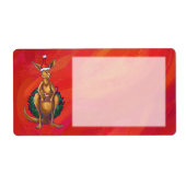 Kangaroo-mas op rood etiket (Voorkant)