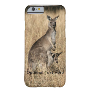Kangaroo met Baby Joey in Pouch Barely There iPhone 6 Hoesje