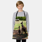 Kangaroo met haar Joey, Kinder full print Schort (Gedragen)