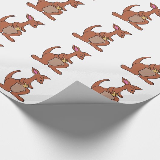 KANGAROO MET JOEY CADEAUPAPIER (Hoek)