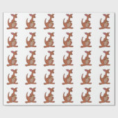 KANGAROO MET JOEY CADEAUPAPIER (Vlak)