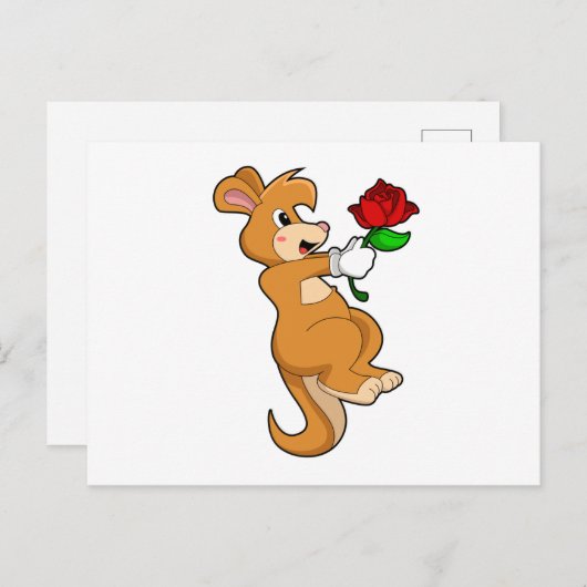 Kangaroo met ventilator briefkaart (Voorkant / Achterkant)