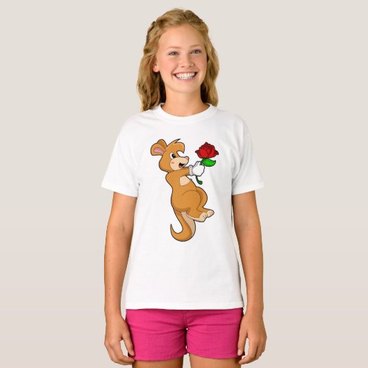 Kangaroo met ventilator t-shirt (Voorkant volledig)
