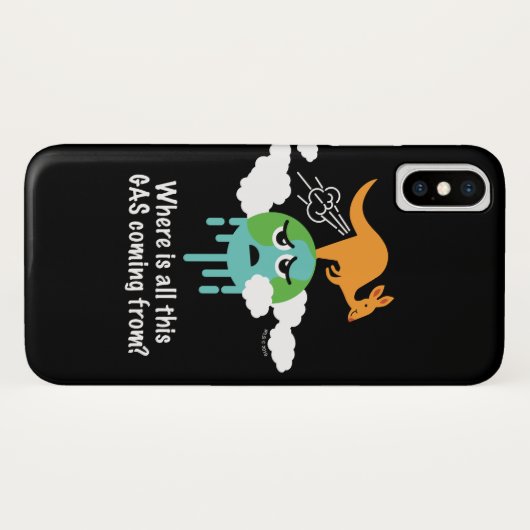Kangaroo Methane Fart Case-Mate iPhone Case (Achterkant (horizontaal))