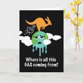 Kangaroo Methane Fart Kaart (Gele Bloem)