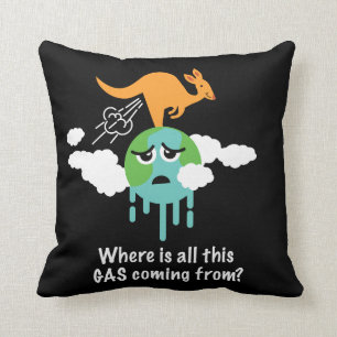 Kangaroo Methane Fart Kussen