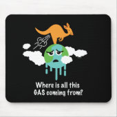 Kangaroo Methane Fart Muismat (Voorkant)