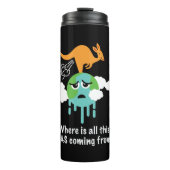 Kangaroo Methane Fart Thermosbeker (Voorkant)