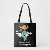 Kangaroo Methane Fart Tote Bag (Voorkant)
