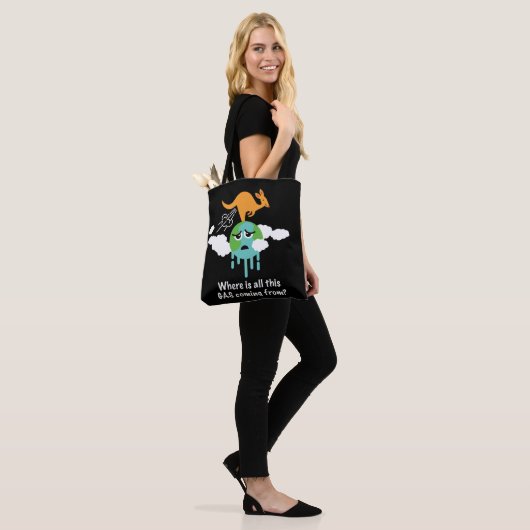 Kangaroo Methane Fart Tote Bag (Op model)