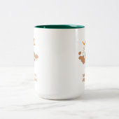 Kangaroo Methane Fart Tweekleurige Koffiemok (Center)