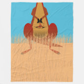 Kangaroo Moeder Fleece Deken (Voorkant)