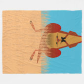 Kangaroo Moeder Fleece Deken (Voorkant (Horizontaal))