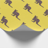 Kangaroo Mosaic Cadeaupapier (Hoek)