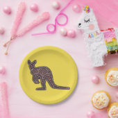 Kangaroo Mosaic Papieren Bordje (Feest)