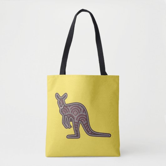 Kangaroo Mosaic Tote Bag (Voorkant)