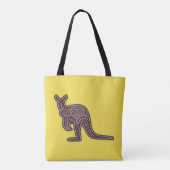 Kangaroo Mosaic Tote Bag (Achterkant)