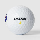 Kangaroo on Australia Flag  Golfballen (Logo)