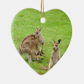 Kangaroo-ontwerp Keramisch Ornament (Rechts)
