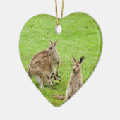 Kangaroo-ontwerp Keramisch Ornament (Links)