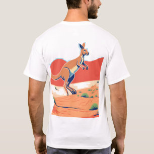 Kangaroo-ontwerp T-shirt