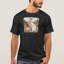 Kangaroo-ontwerp T-shirt