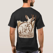 Kangaroo-ontwerp T-shirt (Achterkant)