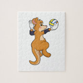 Kangaroo op volleybalsport legpuzzel (Verticaal)