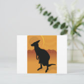 Kangaroo Outback Briefkaart (Staand voorkant)