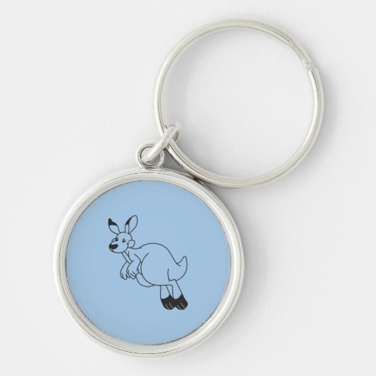 Kangaroo outline sleutelhanger (Voorkant)