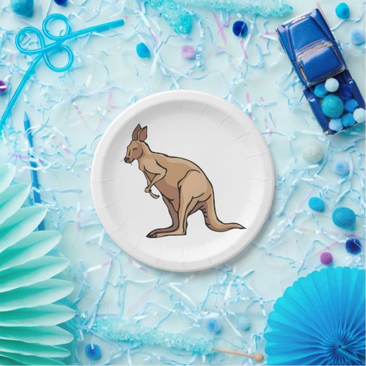Kangaroo Papieren Bordje (Feest)