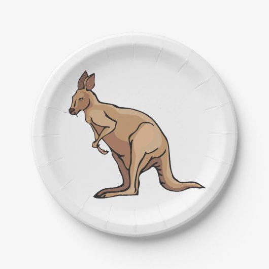 Kangaroo Papieren Bordje (Voorkant)