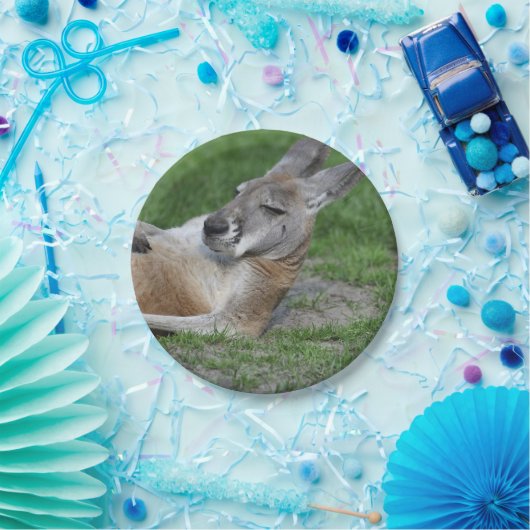 Kangaroo Papieren Bordje (Feest)