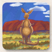 Kangaroo Party Center Drankjes Onderzetter (Voorkant)