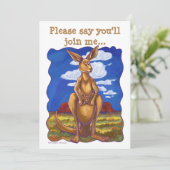 Kangaroo Party Center Kaart (Staand voorkant)