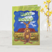 Kangaroo Party Center Kaart (Gele Bloem)